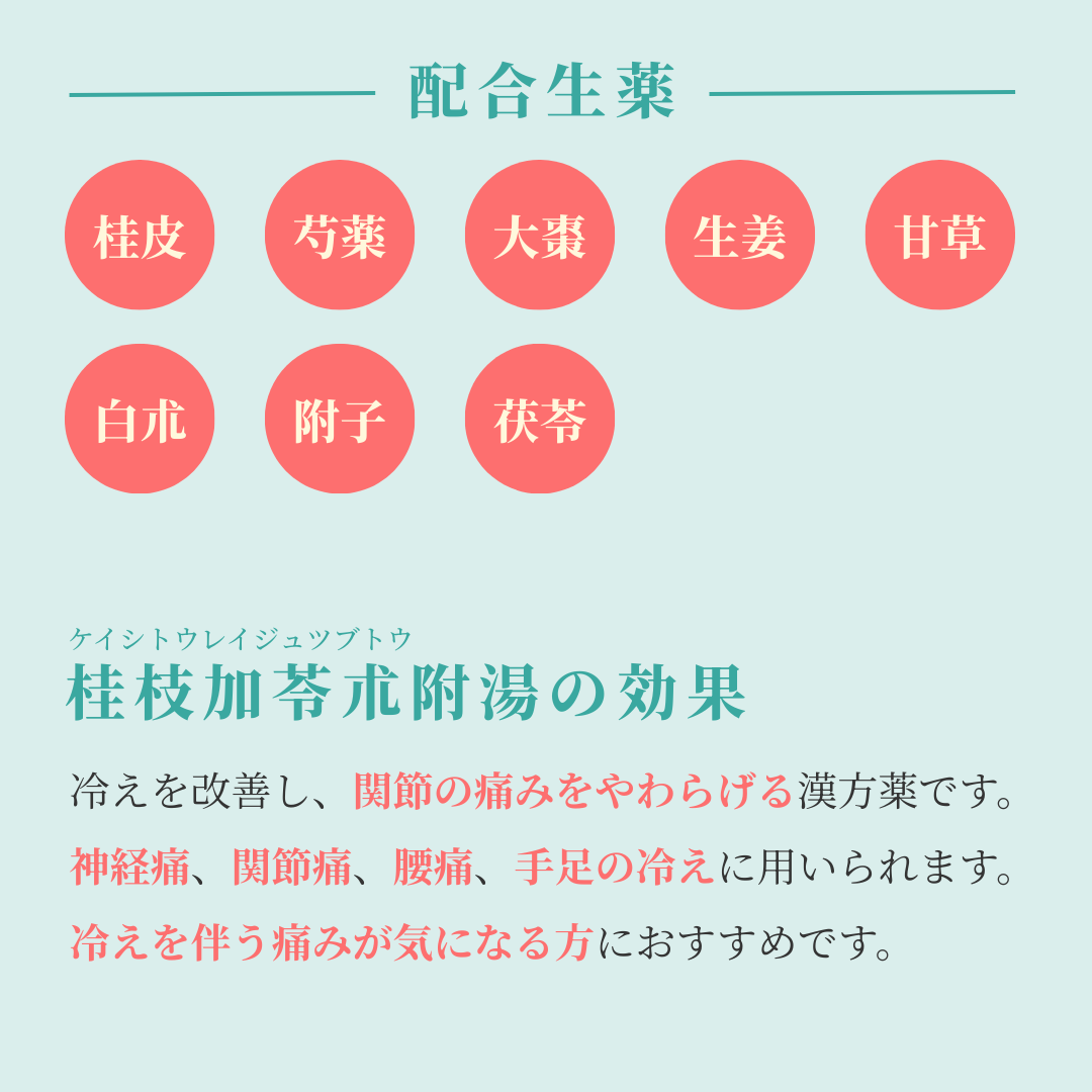 れいわ漢方薬局渋谷店 桂枝加苓朮附湯