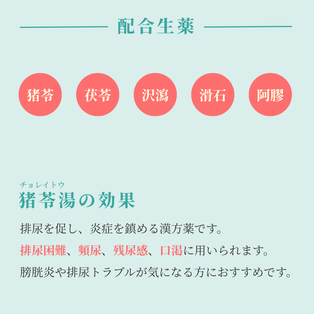 れいわ漢方薬局渋谷店 猪苓湯