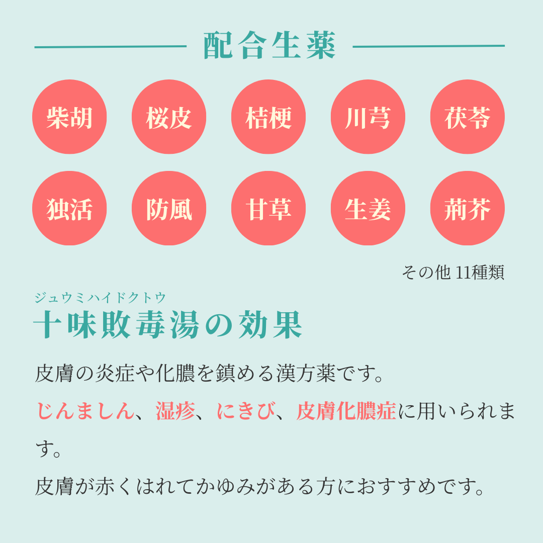 れいわ漢方薬局渋谷店 十味敗毒湯