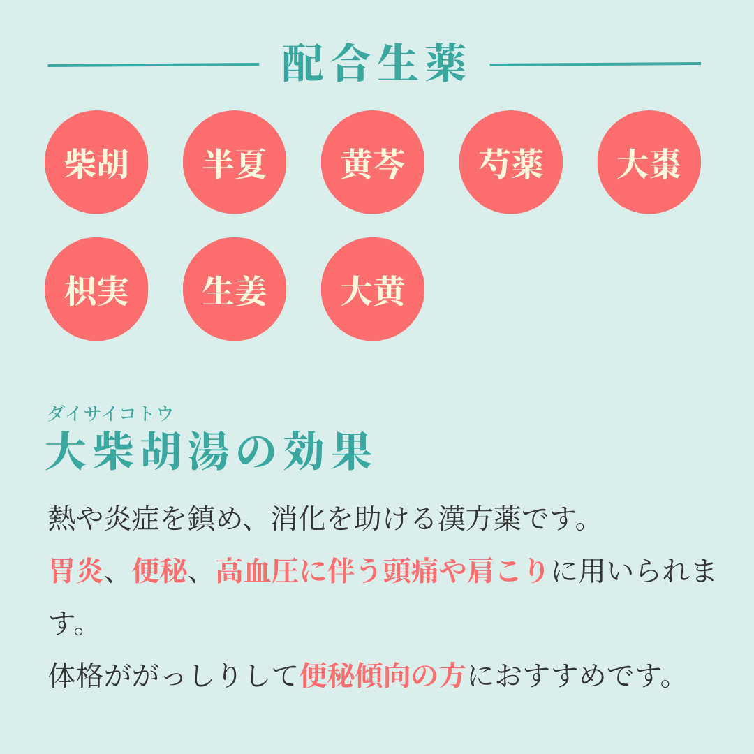 れいわ漢方薬局渋谷店 大柴胡湯