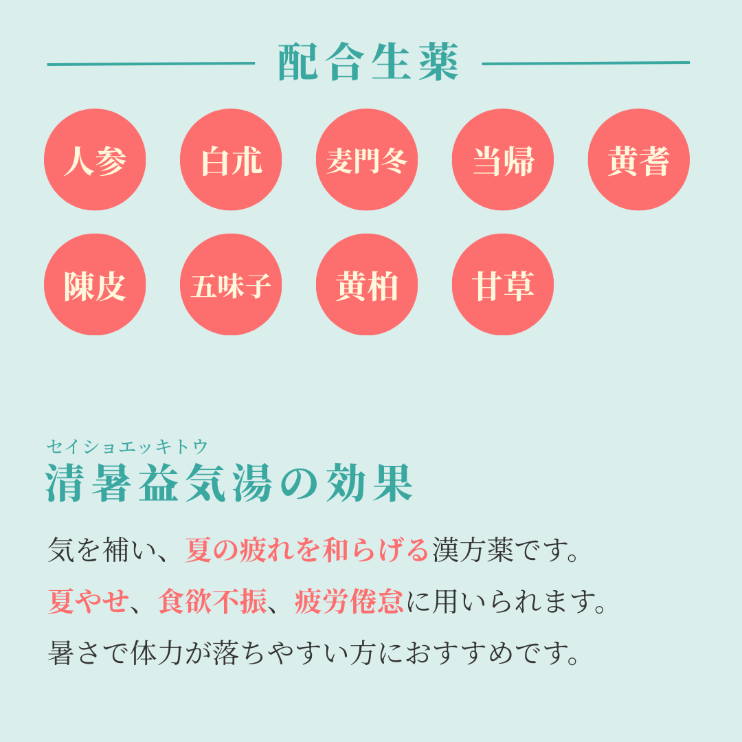 れいわ漢方薬局渋谷店 清暑益気湯