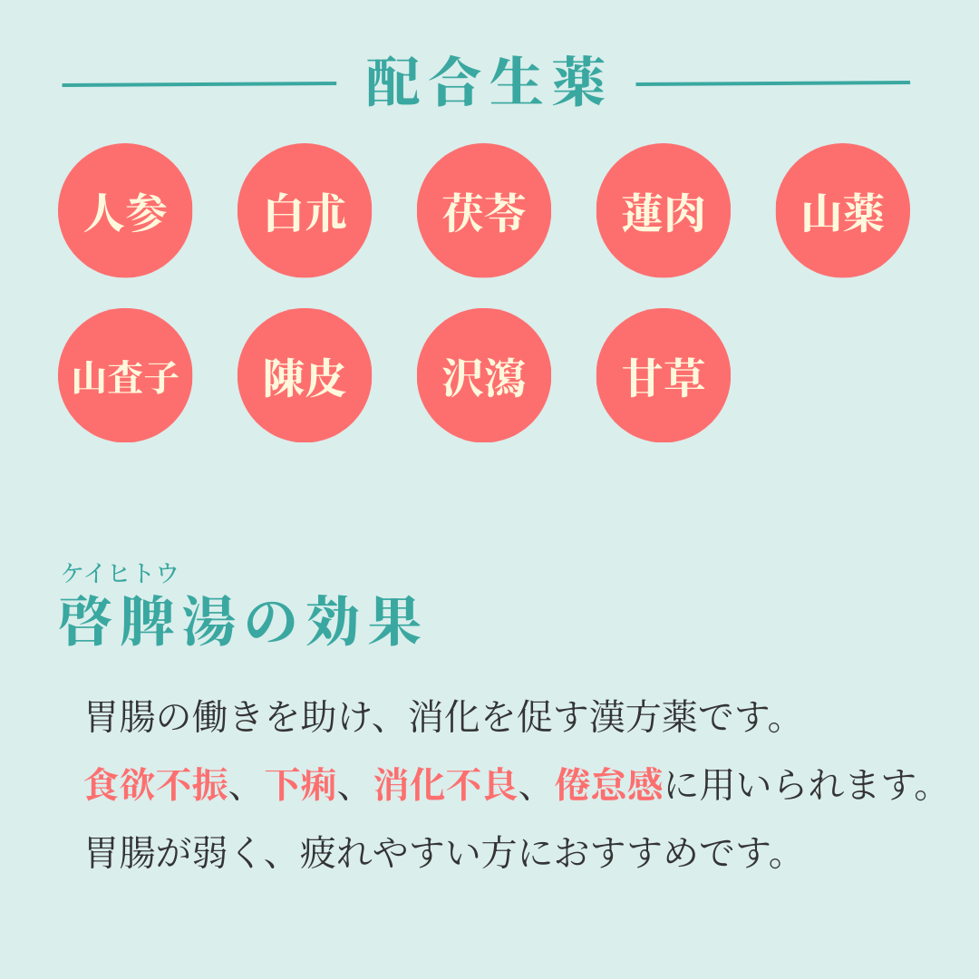 れいわ漢方薬局渋谷店 啓脾湯
