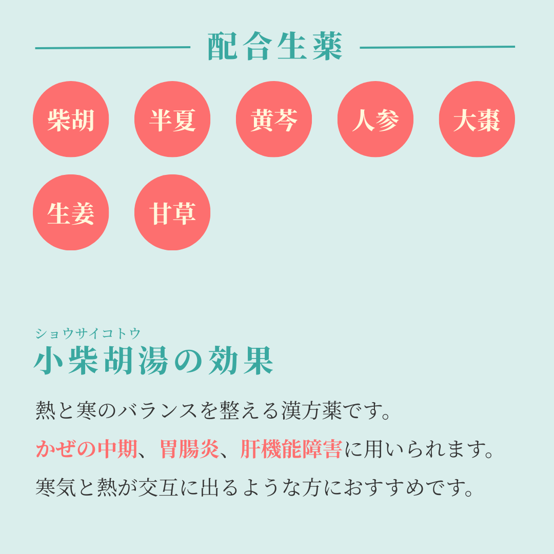 れいわ漢方薬局渋谷店 小柴胡湯
