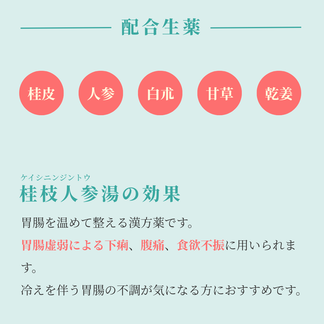 れいわ漢方薬局渋谷店 桂枝人参湯