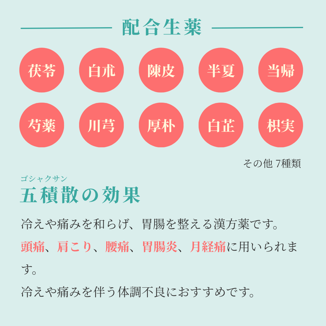 れいわ漢方薬局渋谷店 五積散料