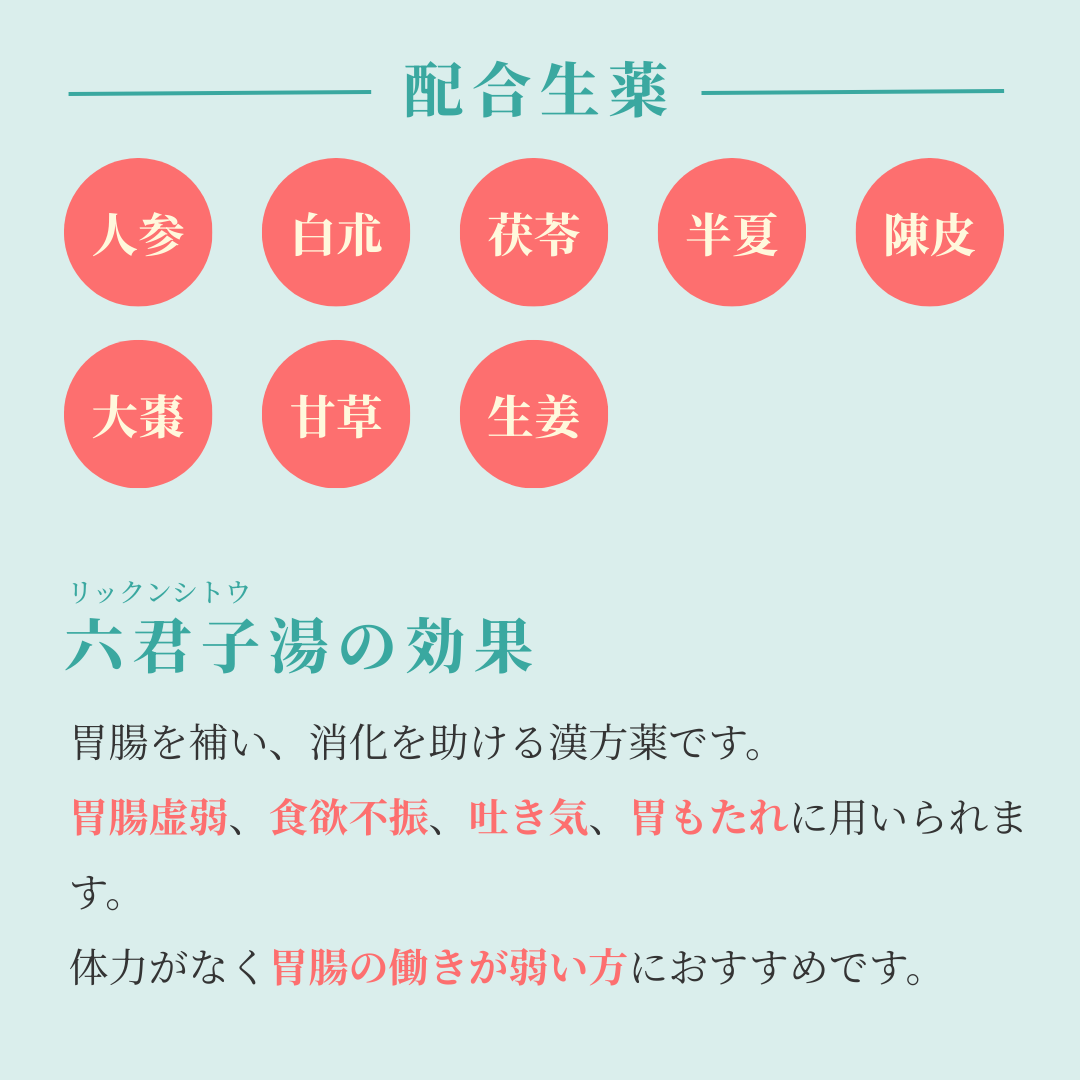 れいわ漢方薬局渋谷店 六君子湯