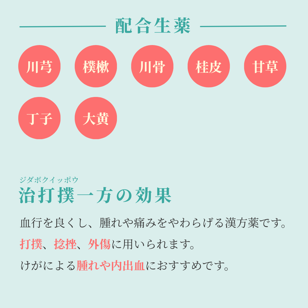 れいわ漢方薬局渋谷店 治打撲一方