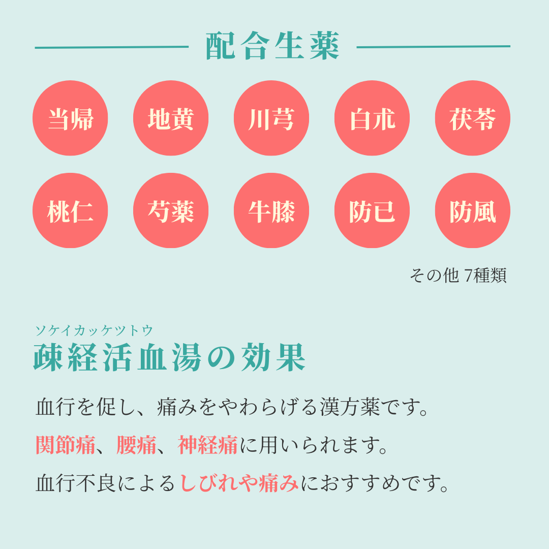 れいわ漢方薬局渋谷店 疎経活血湯