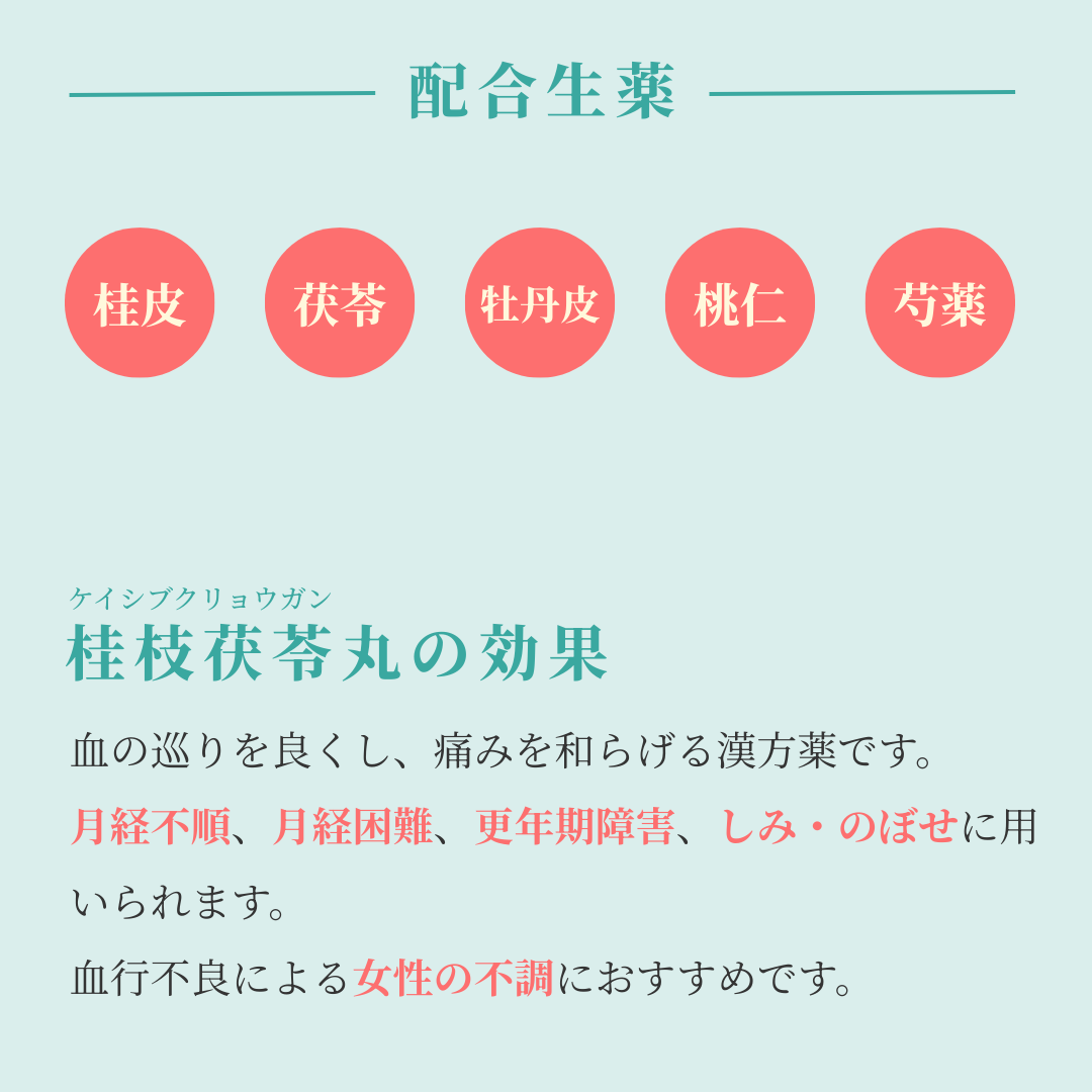 れいわ漢方薬局渋谷店 桂枝茯苓丸料