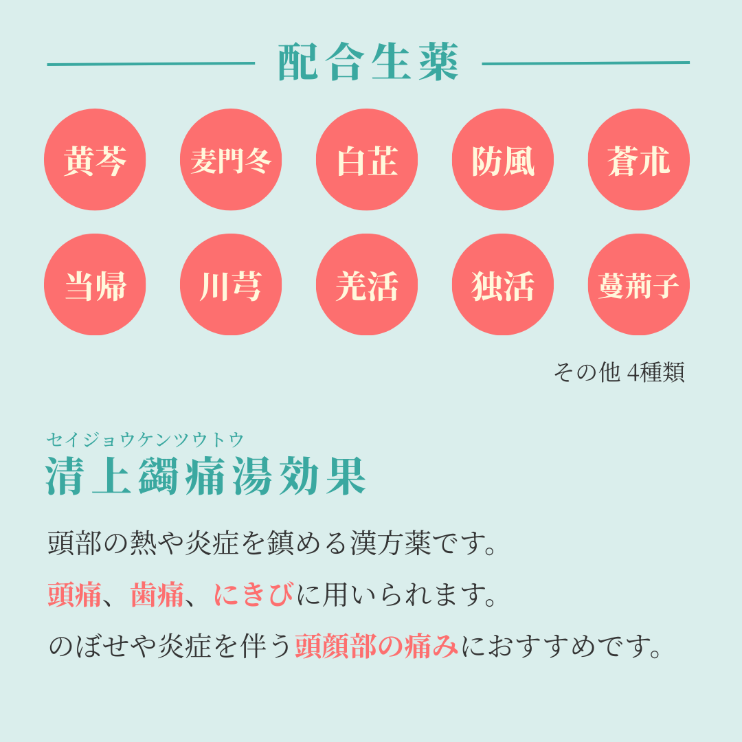 れいわ漢方薬局渋谷店 清上蠲痛湯