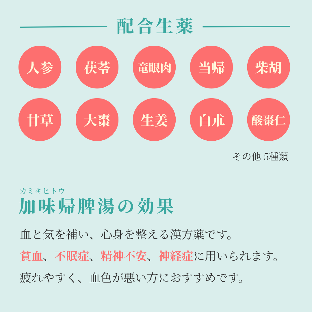れいわ漢方薬局渋谷店 加味帰脾湯