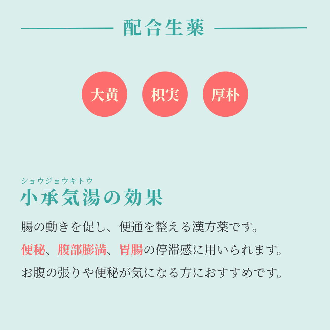 れいわ漢方薬局渋谷店 小承気湯