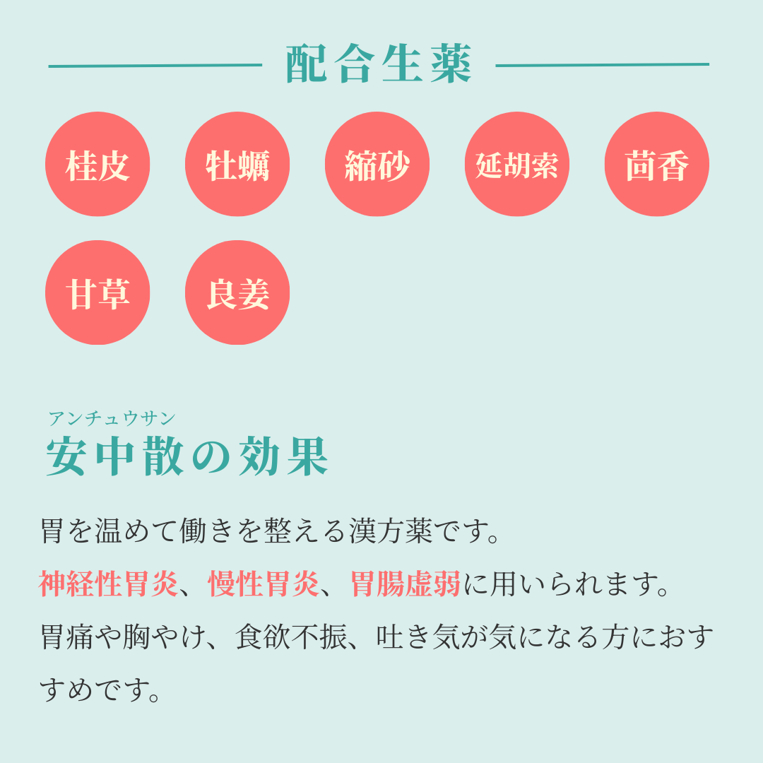 れいわ漢方薬局渋谷店 安中散料