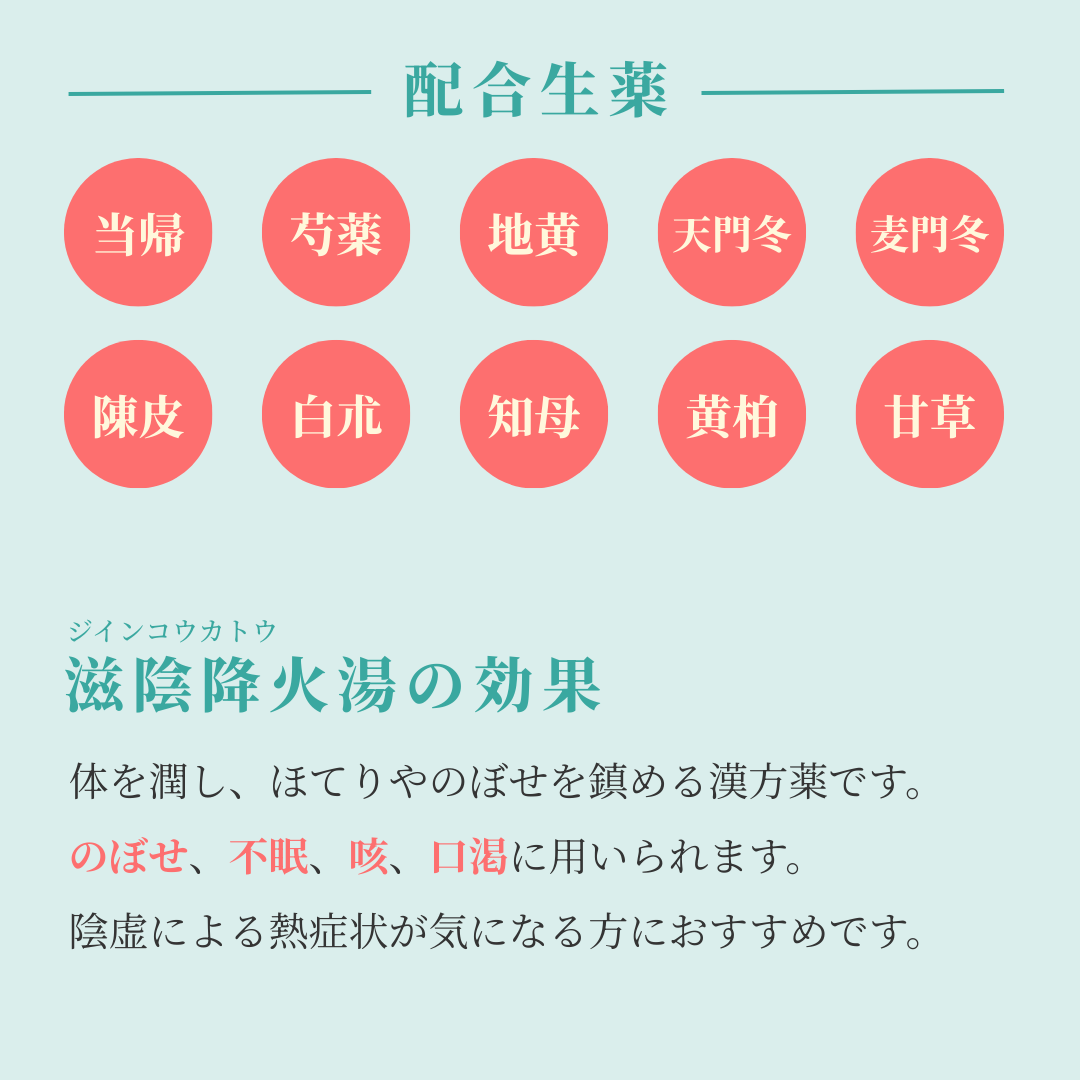 れいわ漢方薬局渋谷店 滋陰降火湯