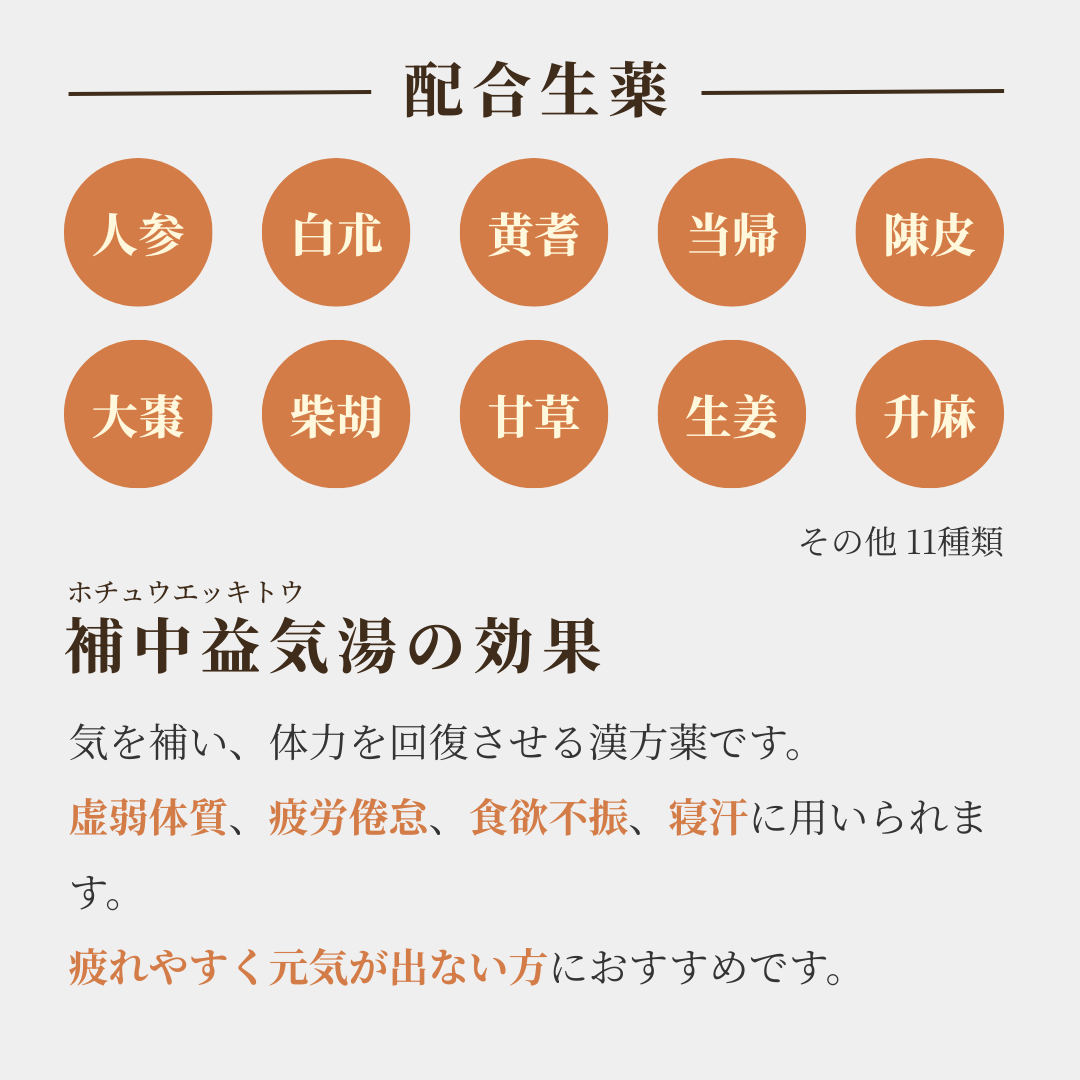 【錠剤】補中益気湯 ほちゅうえっきとう ホノミ ホイオー錠 90錠 5日分