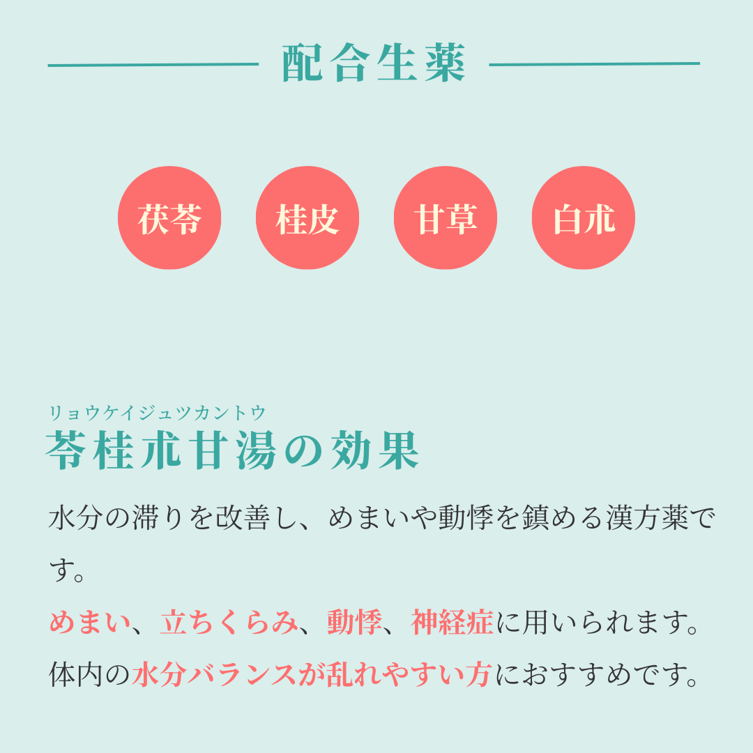 れいわ漢方薬局渋谷店 苓桂朮甘湯
