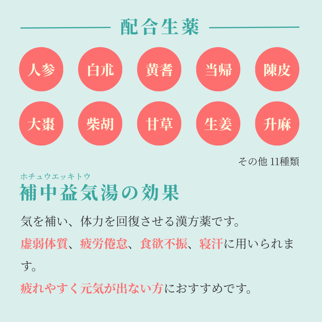 れいわ漢方薬局渋谷店 補中益気湯