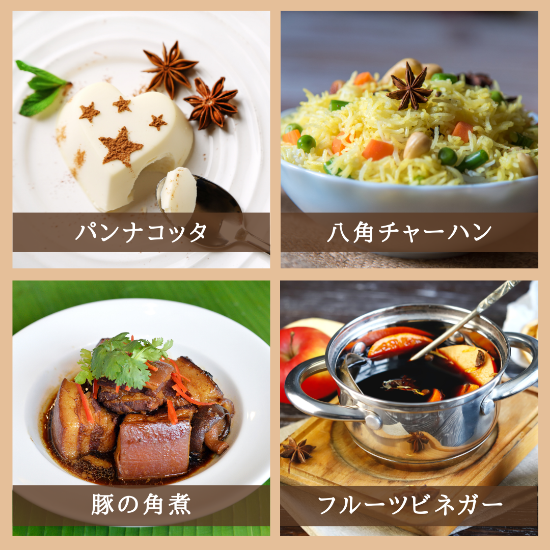 【薬膳】八角 100g スターアニス 無添加 和漢食材 美容 健康 薬膳茶 薬膳料理 スープ 煮込み 香辛料
