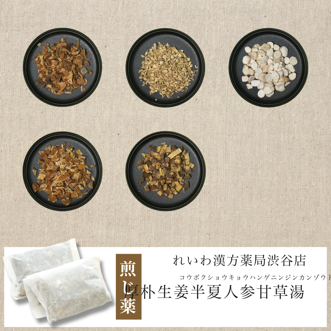 【漢方煎じ薬】厚朴生姜半夏人参甘草湯 こうぼくしょうきょうはんげにんじんかんぞうとう