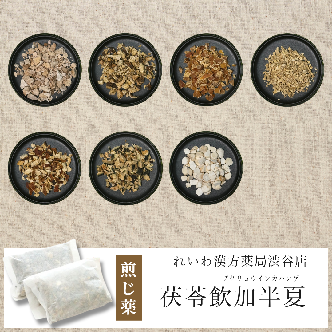 【漢方煎じ薬】茯苓飲加半夏 ぶくりょういんかはんげ